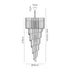 Kuna Pendant Round 7 Layer Spiral 31 Light